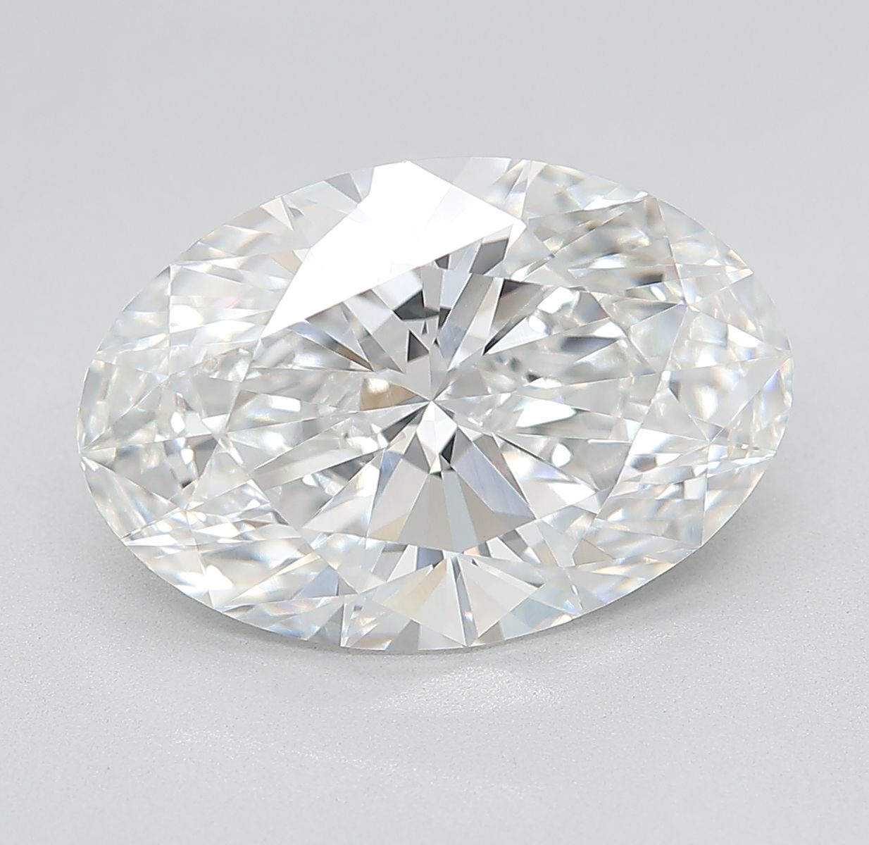 5.92 ct. oval Lab Grown Diamond front image
