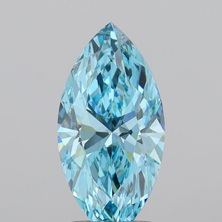 1.42 CT Fancy Intense Blue MARQUISE