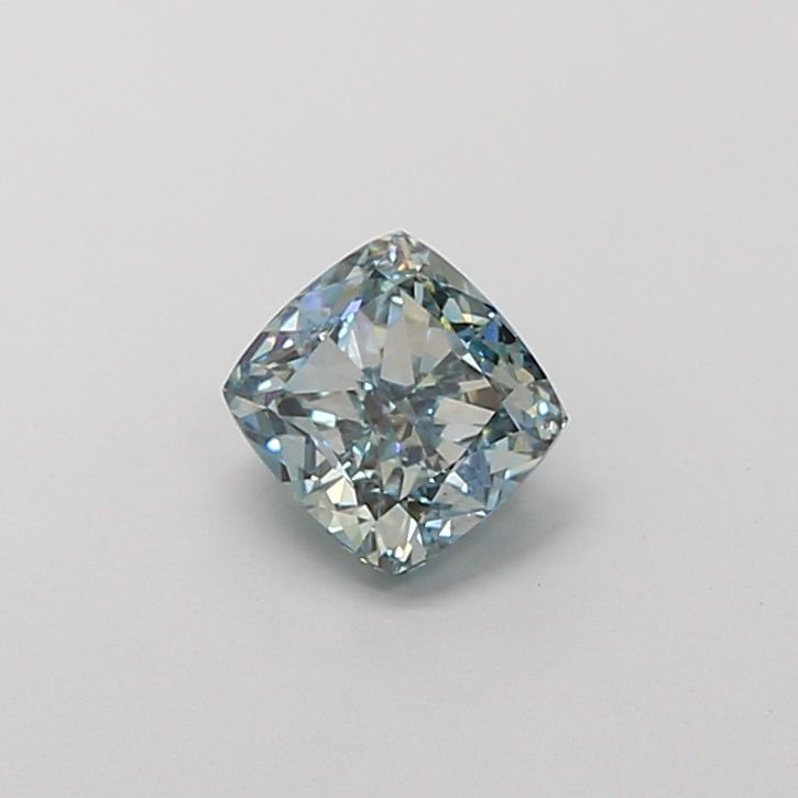 1.03 CT Fancy Vivid Greenish Blue CUSHION MODIFIED