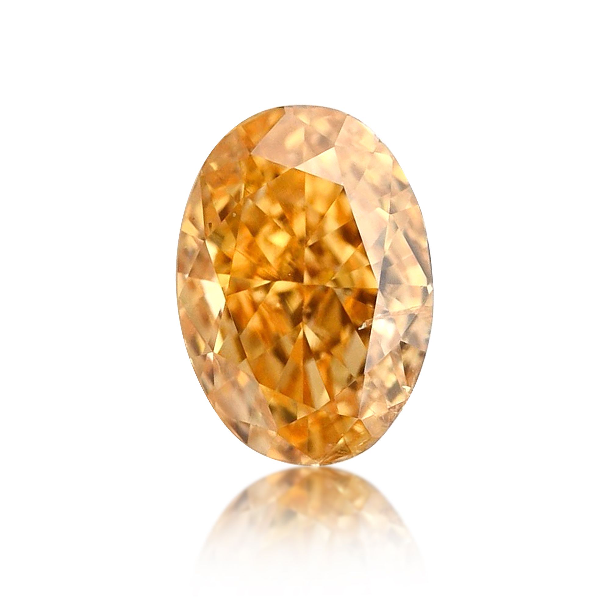 Diament 0.18 ct Fancy Intense Orange Yellow/I1