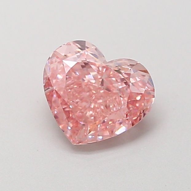 0.77 CT Fancy Intense Pink HEART