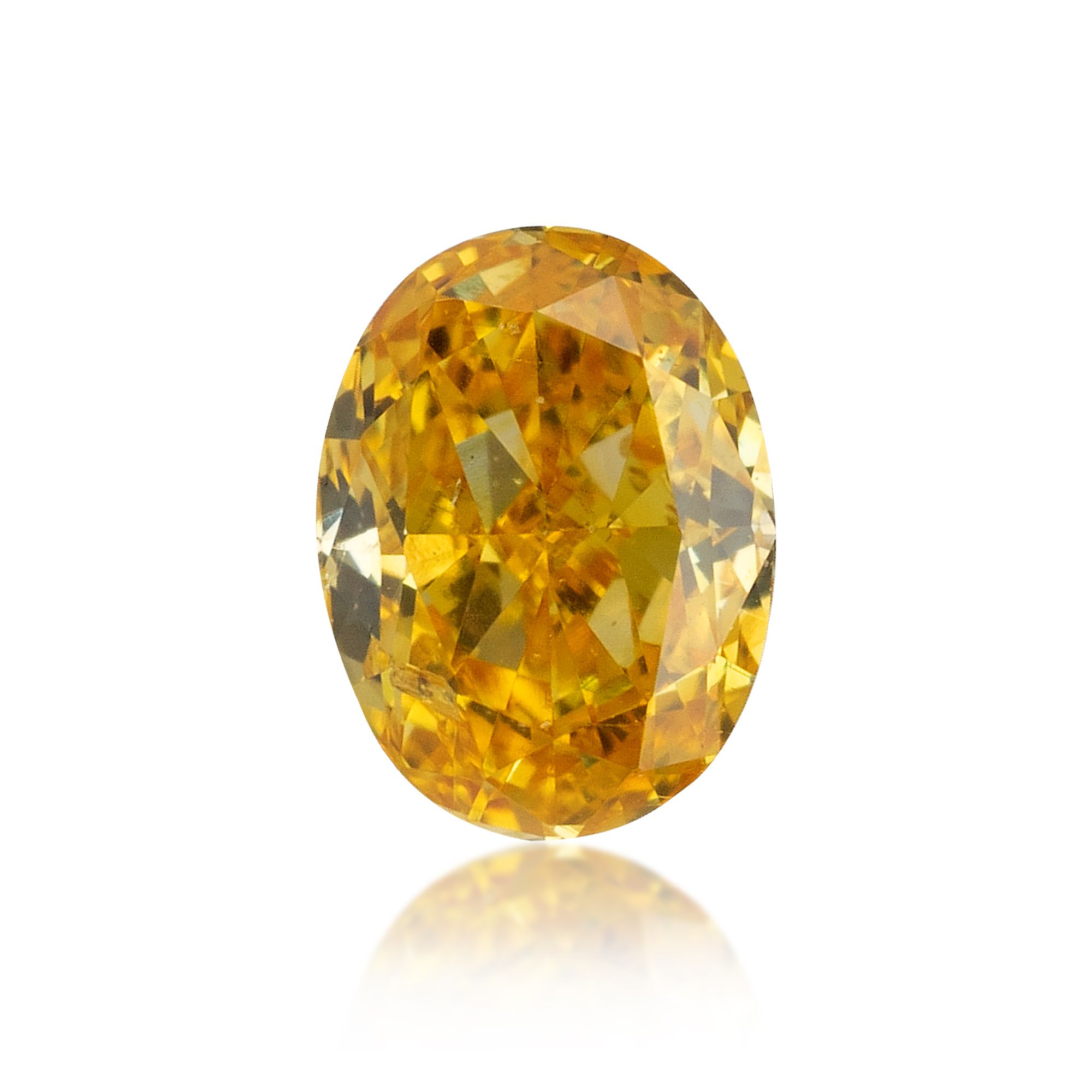 Diament 0.16 ct Fancy Vivid Orangey Yellow/SI2
