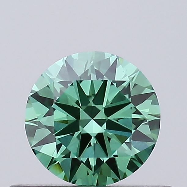 0.41 CT Fancy Vivid Green ROUND
