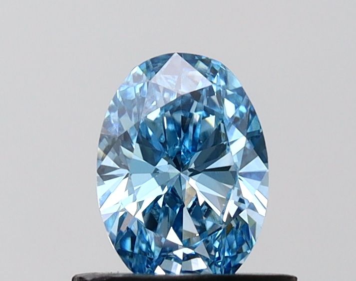 0.7 CT Fancy Vivid Blue OVAL