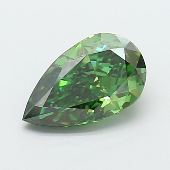 1.5 CT Fancy Vivid Green PEAR