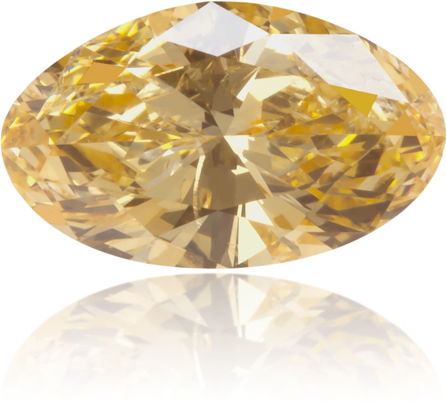 Diament 0.43 ct Fancy Yellowish Orange/I1