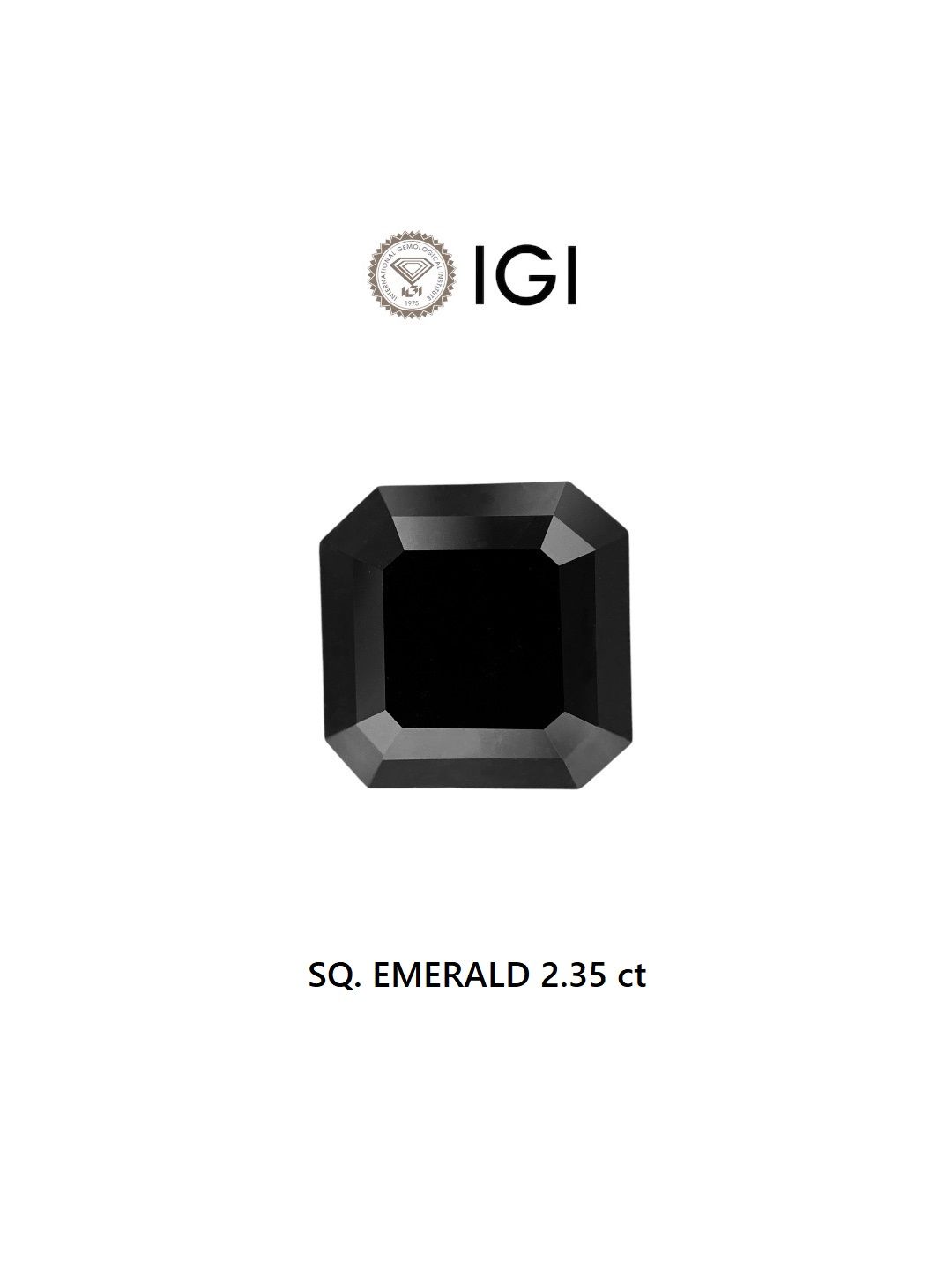 2.35 ct Square emerald Diamond