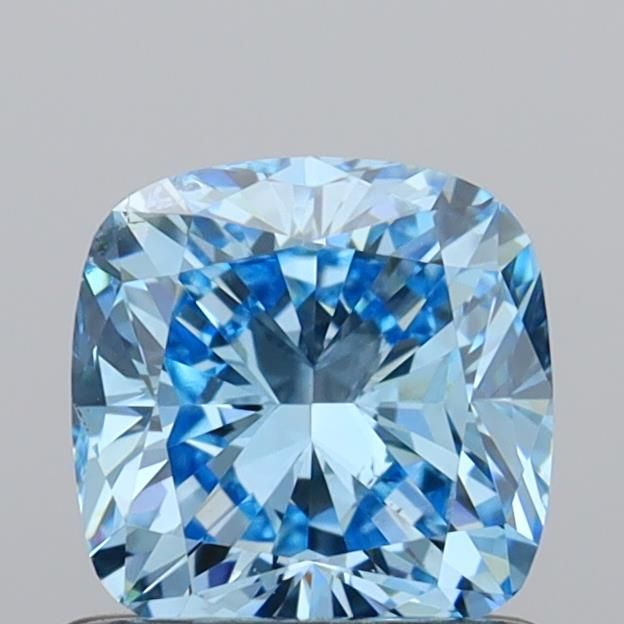 1.01 CT Fancy Vivid Blue CUSHION MODIFIED