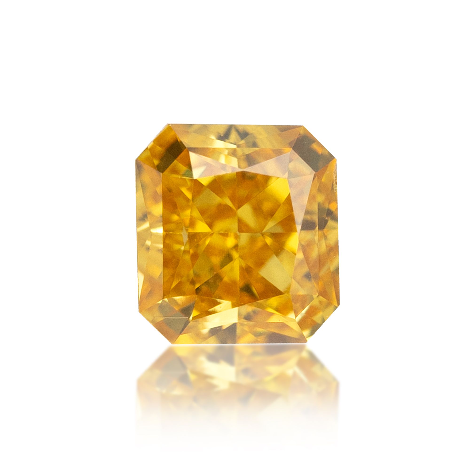 Diament 0.26 ct Fancy Vivid Orangey Yellow/VS2