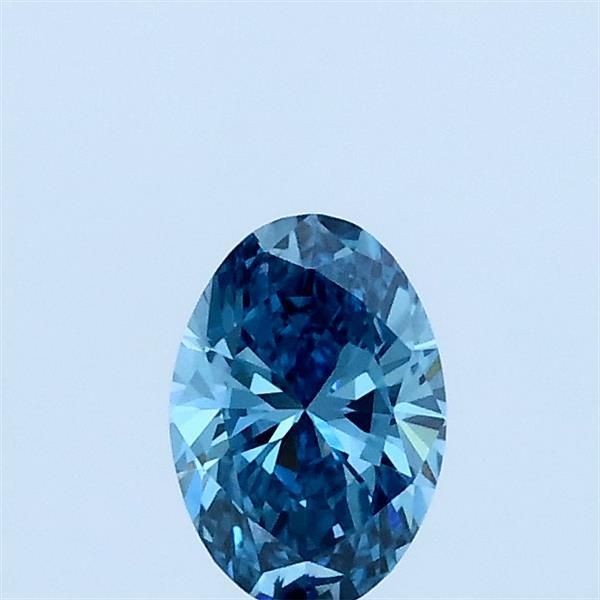 0.37 CT Fancy Vivid Blue OVAL