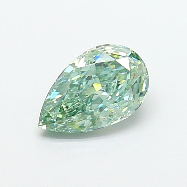 1.01 CT Fancy Vivid Green PEAR