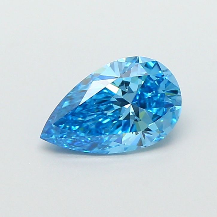 0.84 CT Fancy Vivid Blue PEAR
