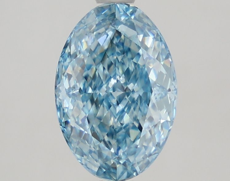 1.66 CT Fancy Vivid Blue OVAL