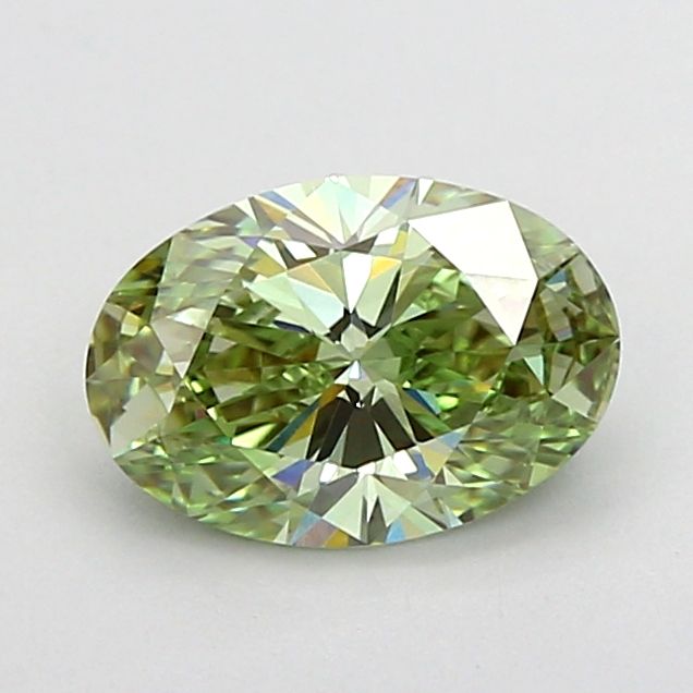 1.0 CT Fancy Vivid Green OVAL