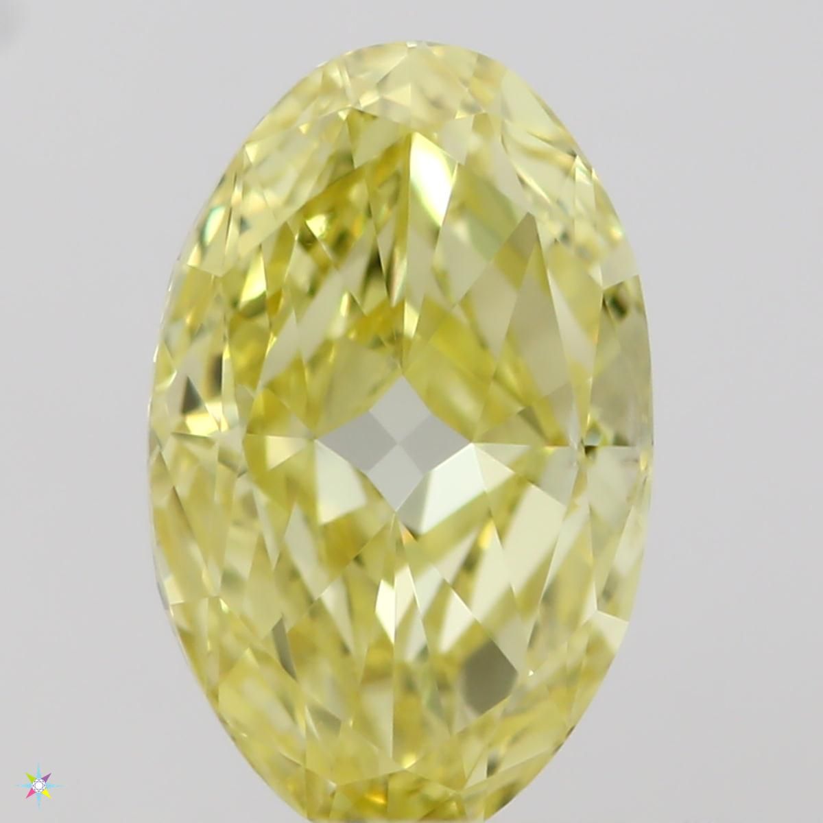 Diament 0.51 ct Fancy Intense Yellow/SI1