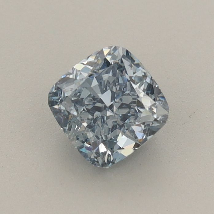 0.67 CT Fancy Vivid Blue CUSHION MODIFIED