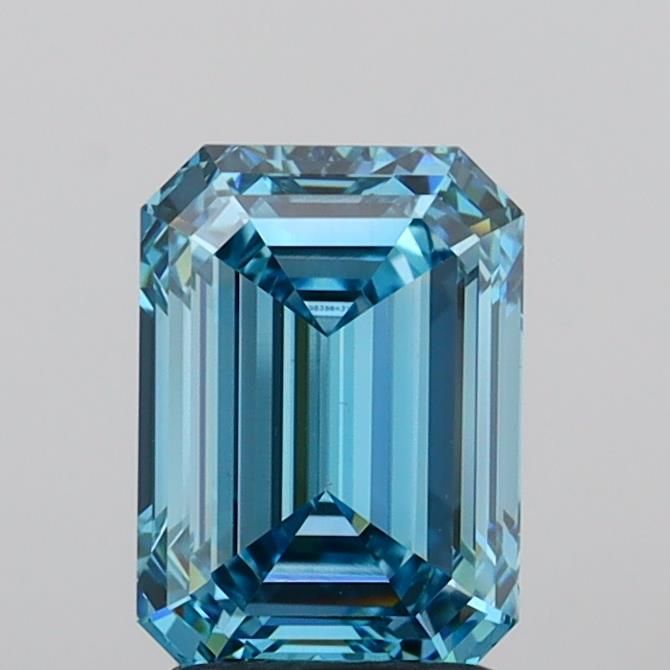 2.13 CT Fancy Vivid Blue EMERALD