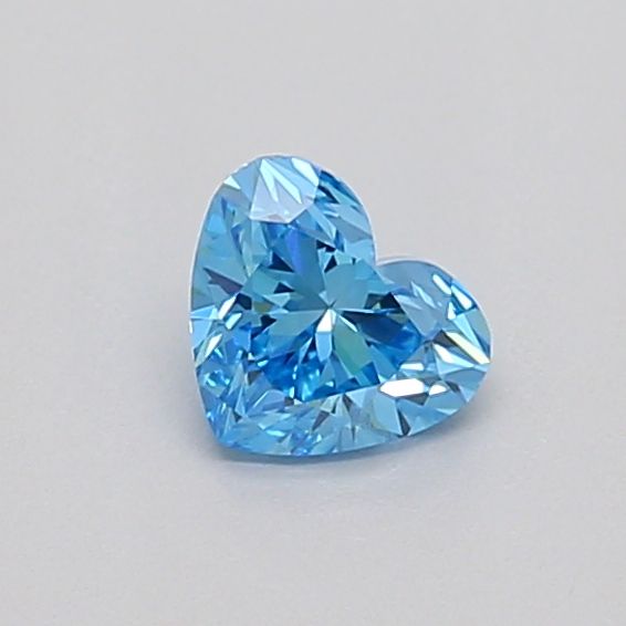 0.35 CT Fancy Vivid Blue HEART