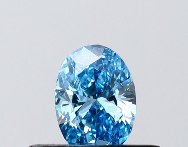 0.34 CT Fancy Vivid Blue OVAL