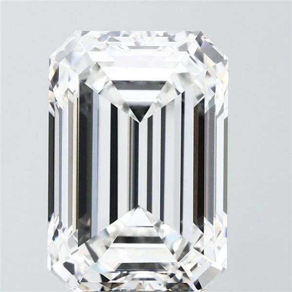 6.09 ct. emerald Lab Grown Diamond front image