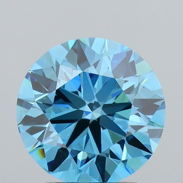 2.14 CT Fancy Vivid Blue ROUND