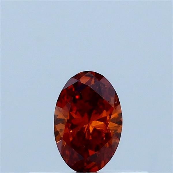 0.22 CT Fancy Deep Orange OVAL