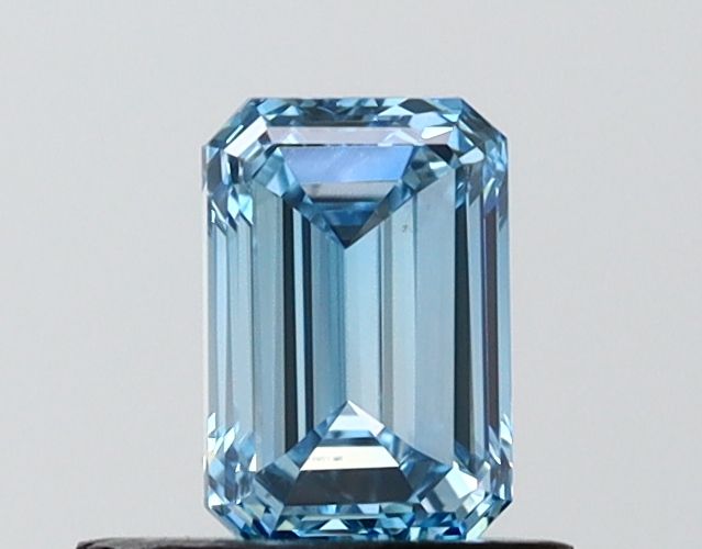 0.72 CT Fancy Vivid Blue EMERALD