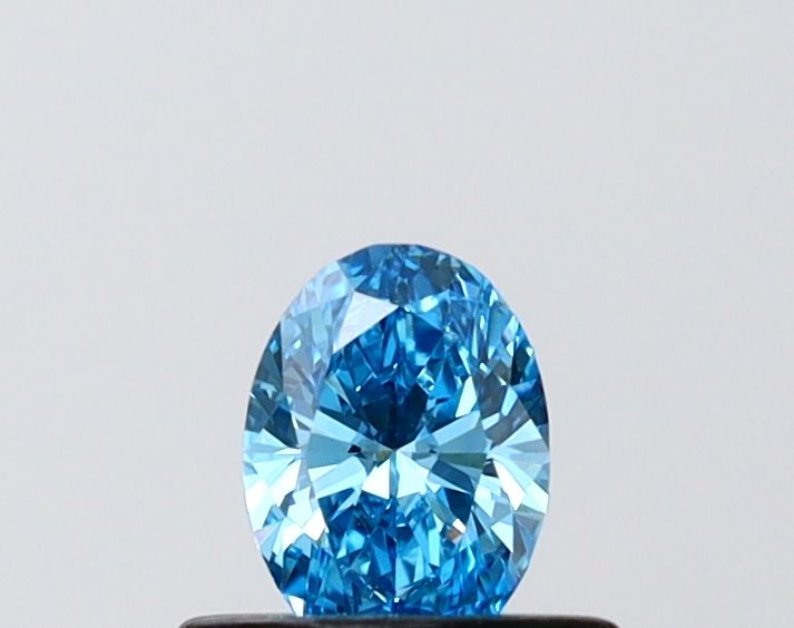 0.35 CT Fancy Vivid Blue OVAL