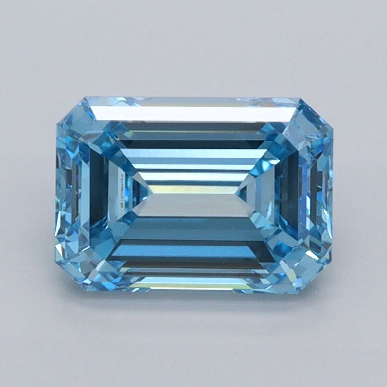 1.5 CT Fancy Vivid Blue EMERALD