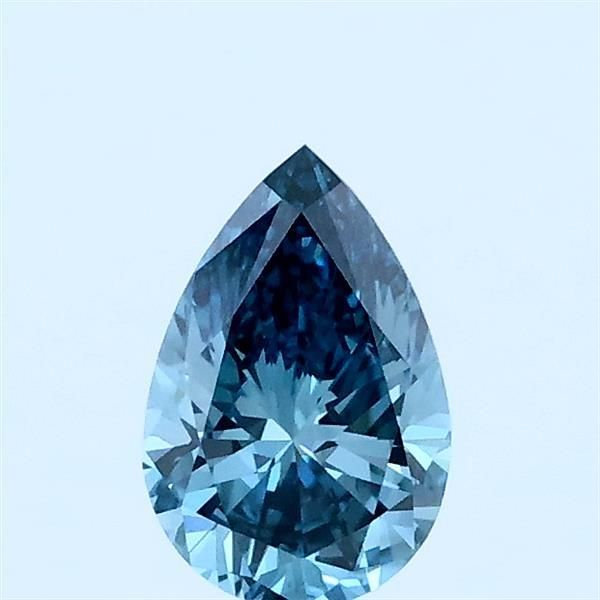0.49 CT Fancy Intense Blue PEAR