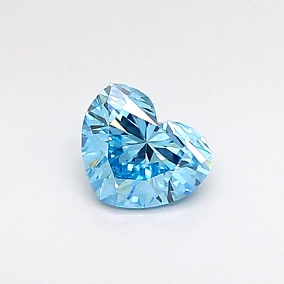 0.27 CT Fancy Vivid Blue HEART