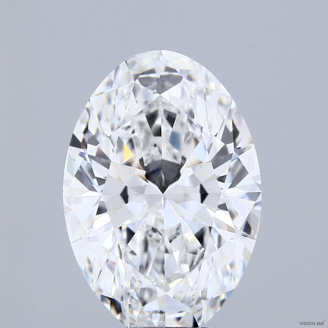 6.08 ct. oval Lab Grown Diamond front image