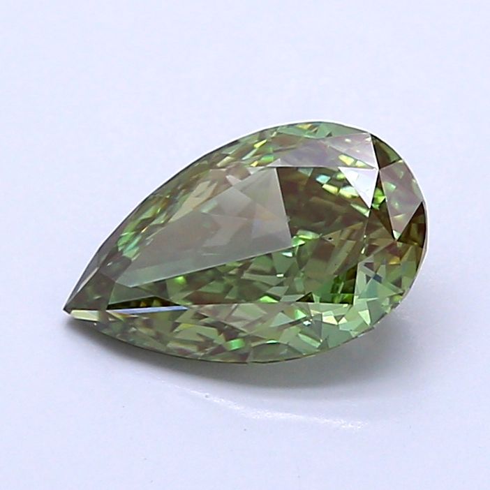 1.21 CT Fancy Vivid Green PEAR