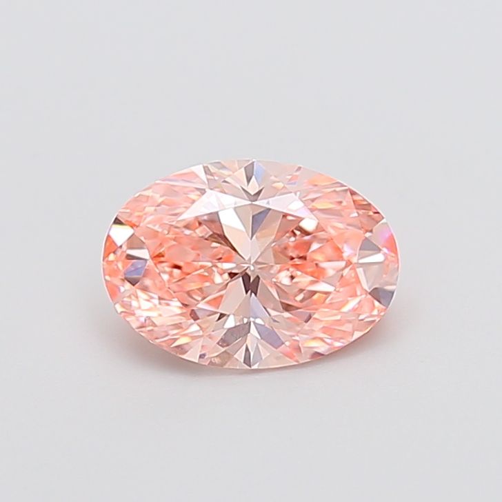 1.52 CT Fancy Vivid Orangey Pink OVAL