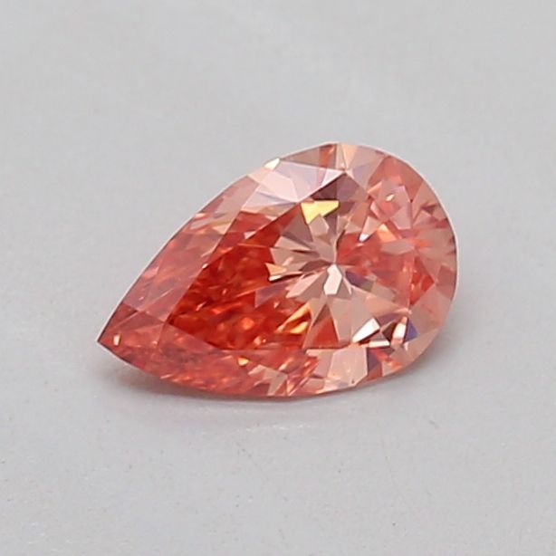 0.22 CT Fancy Vivid Brownish Orange PEAR