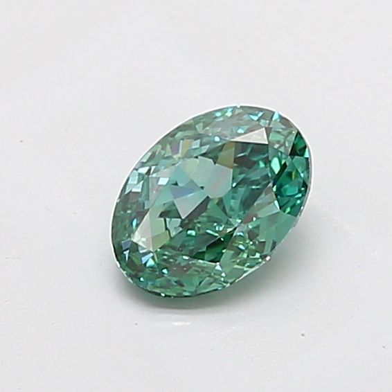 1.06 CT Fancy Vivid Green OVAL