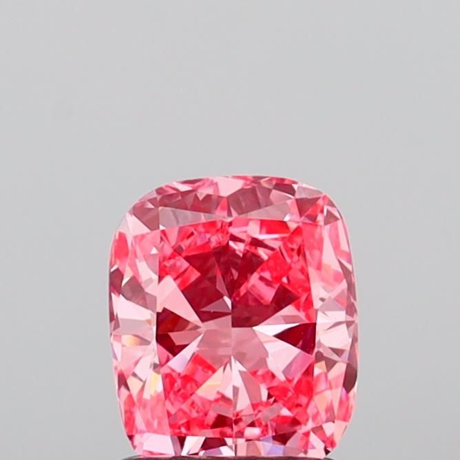 1.08 CT Fancy Vivid Pink CUSHION MODIFIED
