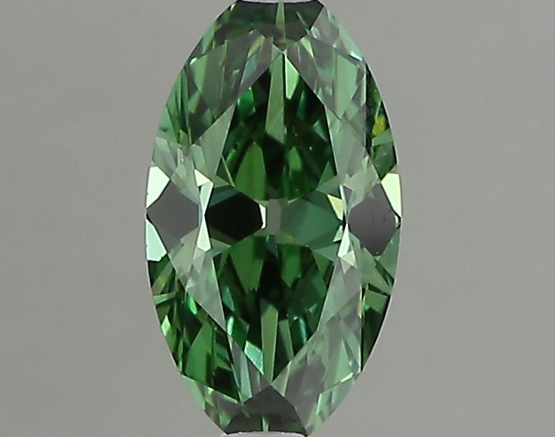 1.01 CT Fancy Vivid Green OVAL