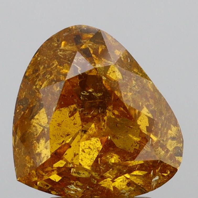 Diament 2.63 ct Fancy Deep Brownish Orangey Yellow/I3
