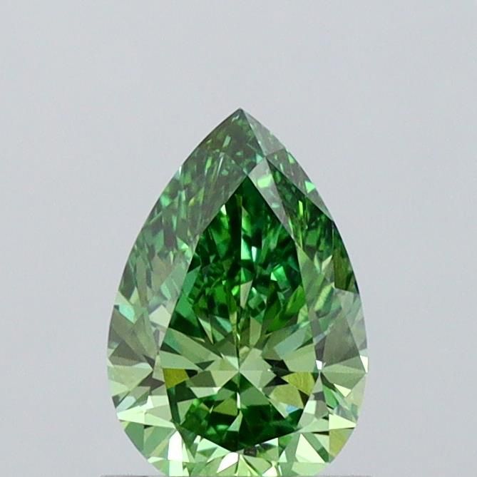 0.99 CT Fancy Vivid Green PEAR