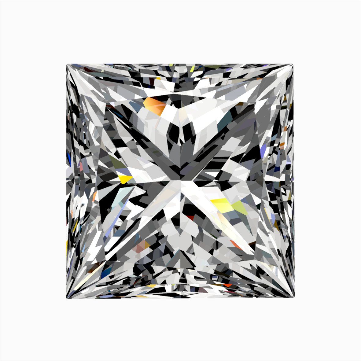 0.32ct Princess diamond