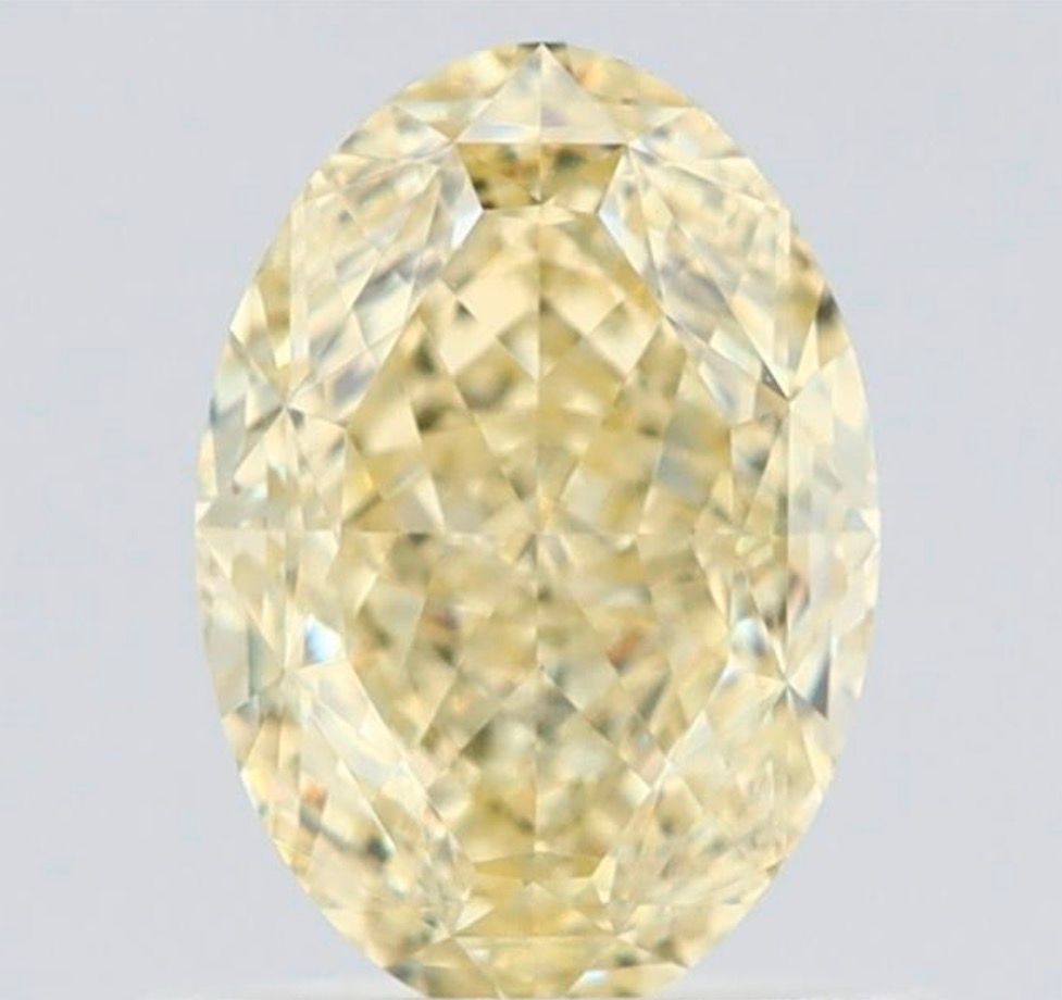 Diament 1.01 ct Fancy Light Yellow/VS1