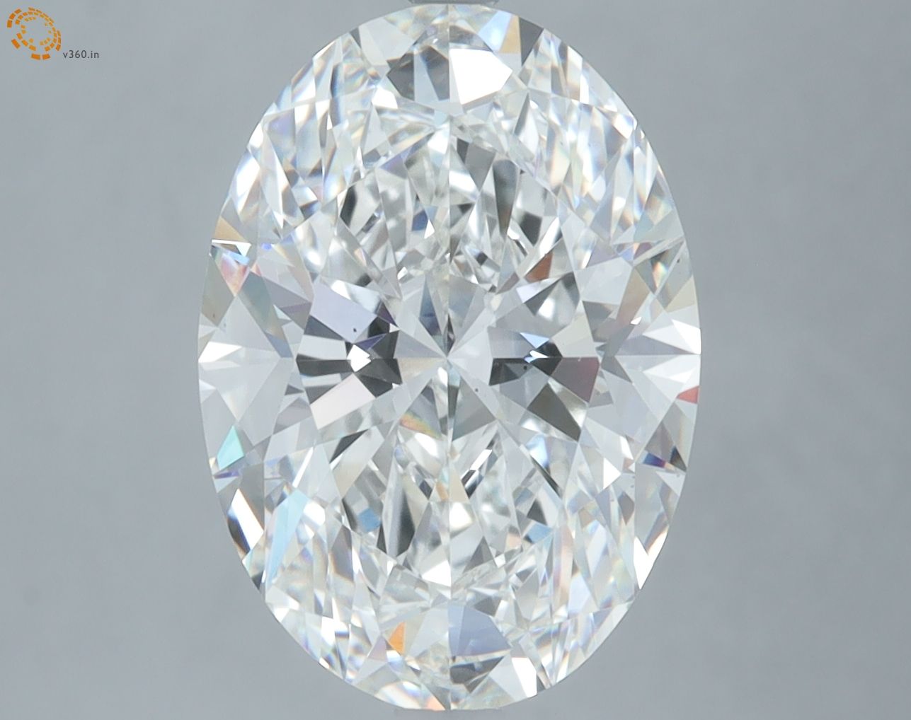 5.09 ct. oval Lab Grown Diamond front image