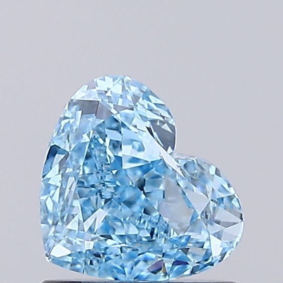1.01 CT Fancy Vivid Blue HEART