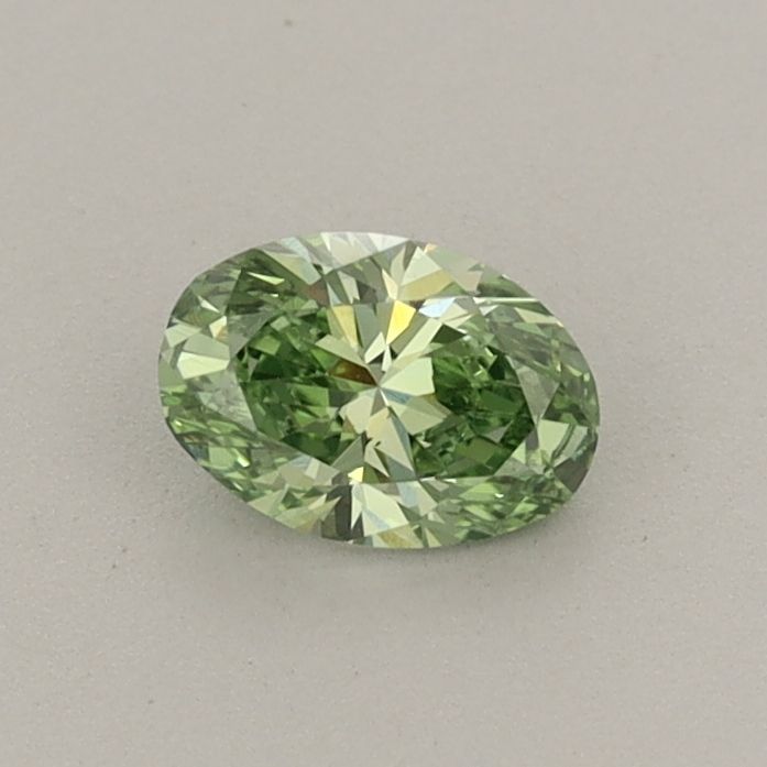 0.36 CT Fancy Vivid Green OVAL