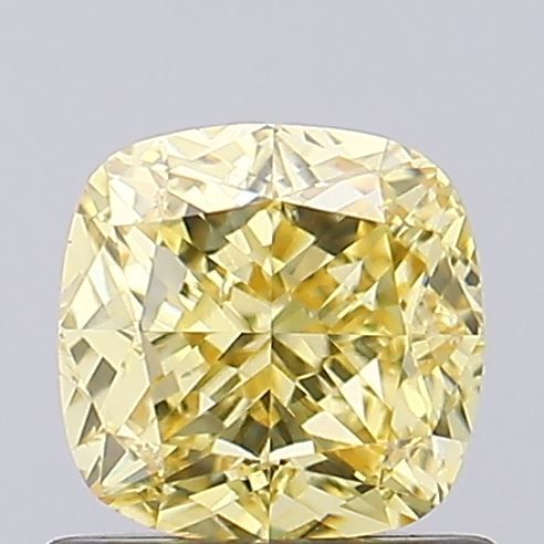 1.0 CT Fancy Intense Yellow CUSHION MODIFIED