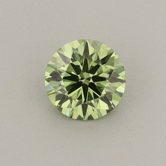 0.38 CT Fancy Vivid Green ROUND