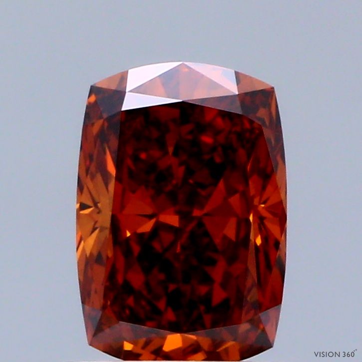 1.0 CT Fancy Deep Orange CUSHION MODIFIED