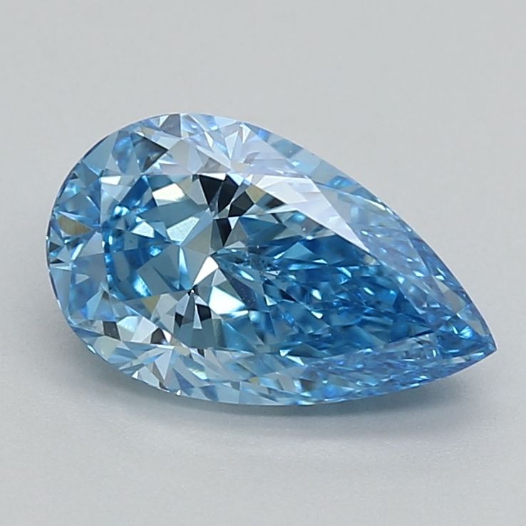 1.12 CT Fancy Vivid Blue PEAR