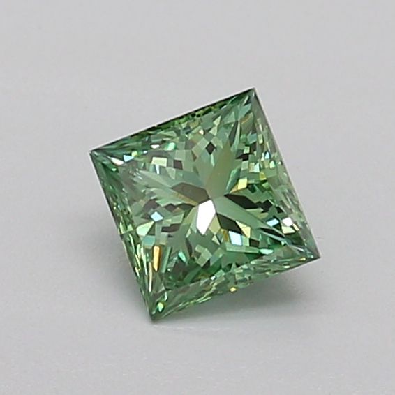 0.44 CT Fancy Vivid Green PRINCESS